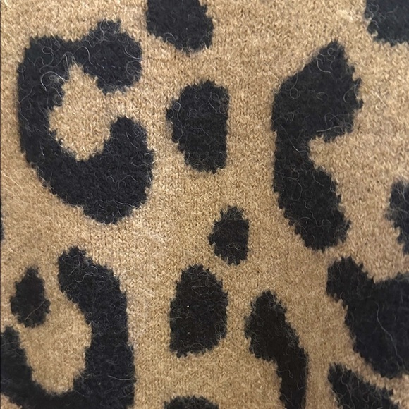 J. Crew Animal Print Sweater - Tan and Black - Picture 4 of 4
